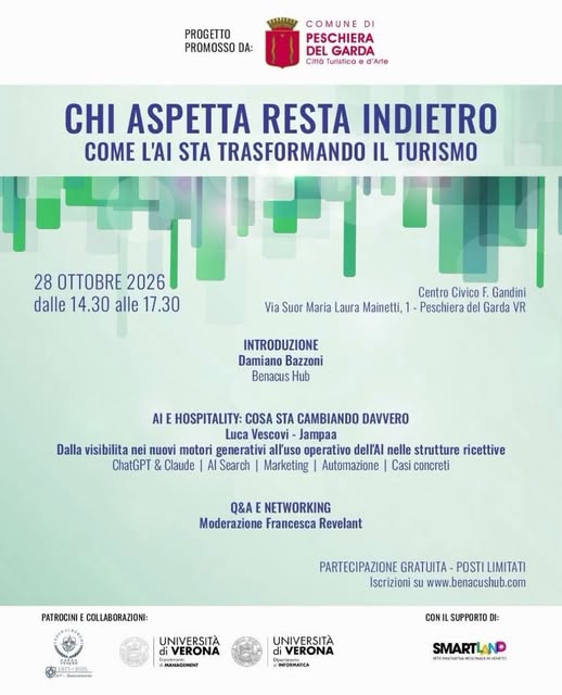 Locandina di CHI ASPETTA RESTA INDIETRO - COME L'AI STA TRASFORMANDO IL TURISMO