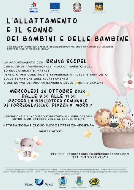 Locandina di L'allattamento e il sonno dei bambini e delle bambine
