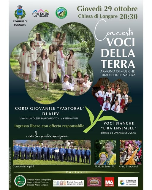 Plakat von Voci della Terra - Armonia di Musighe, Tradizioni e Natura
