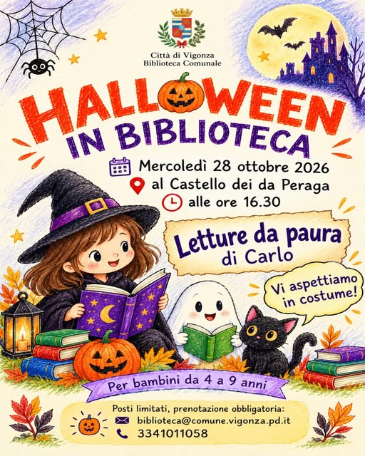 Locandina di Halloween in Biblioteca