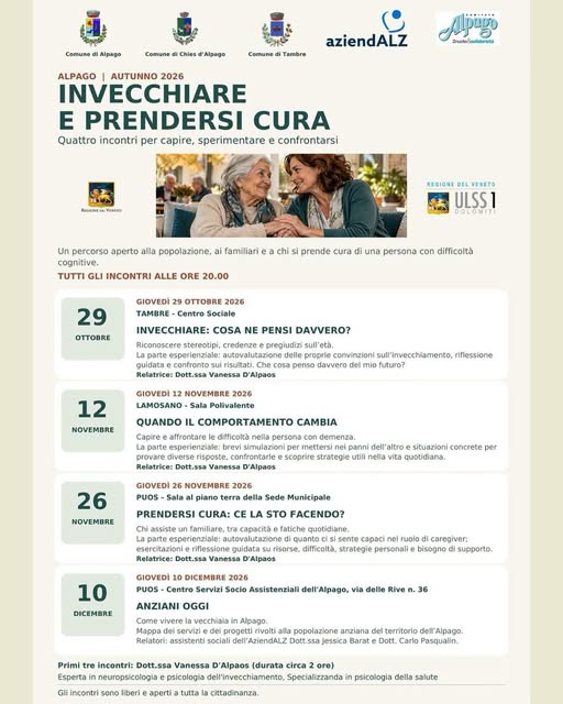 Locandina di Invecchiare e prendersi cura: cosa ne pensi davvero?
