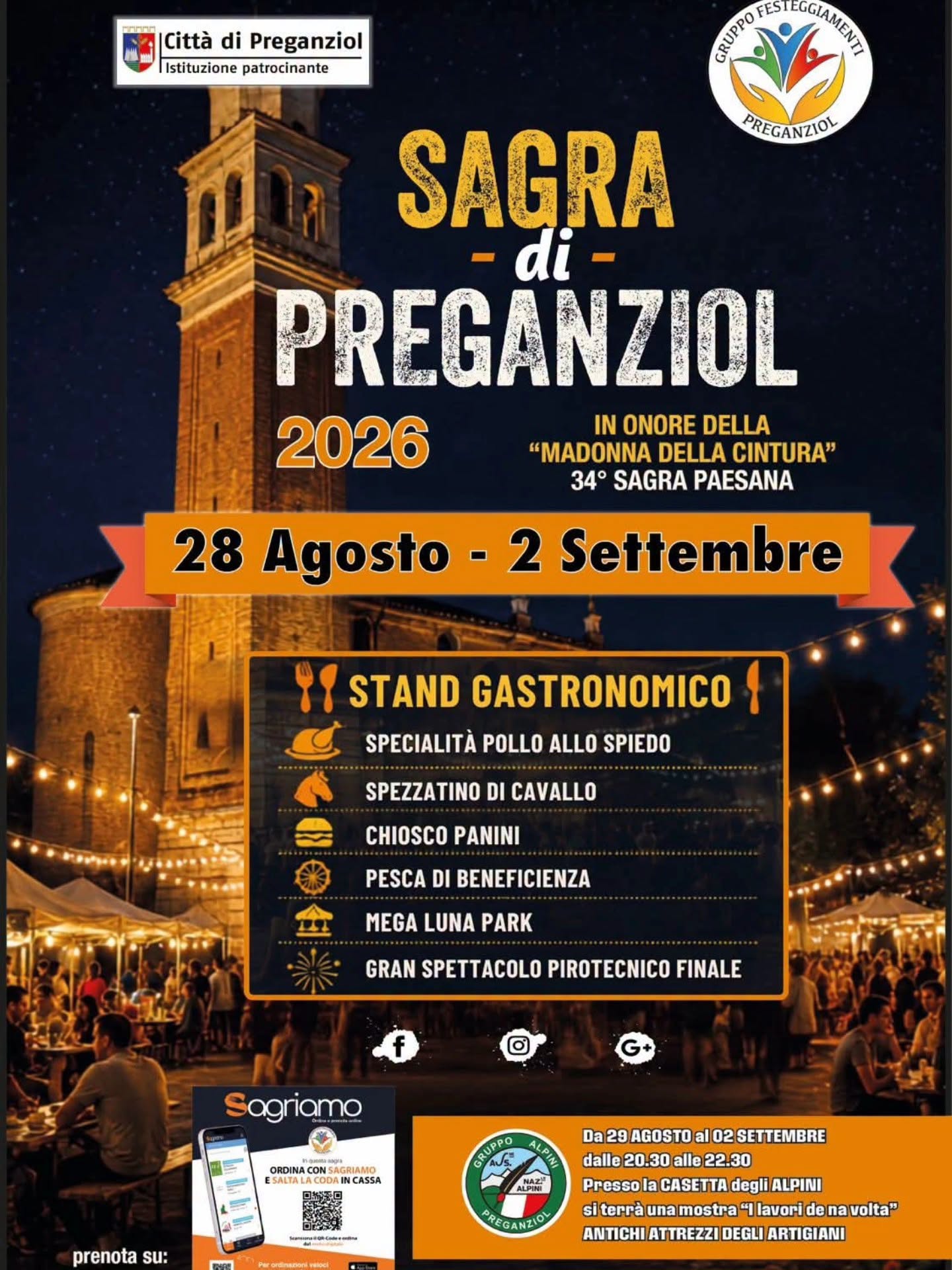 Affiche de Sagra Paesana della Madonna della Cintura