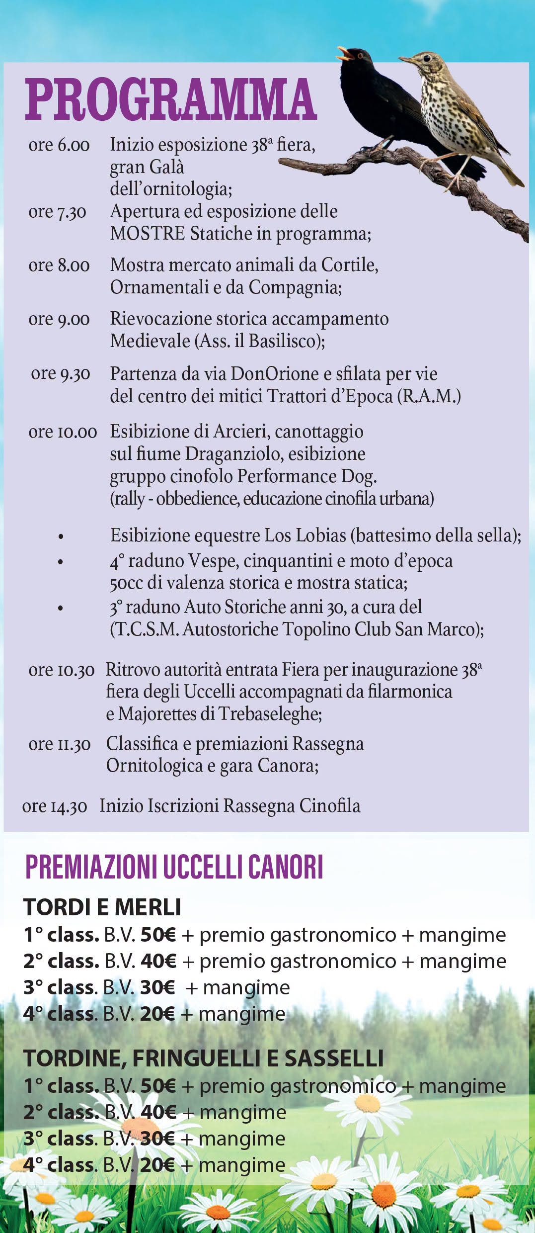 Affiche de 38ª Fiera degli Uccelli