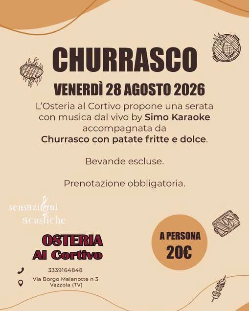Affiche de Churrasco con musica dal vivo