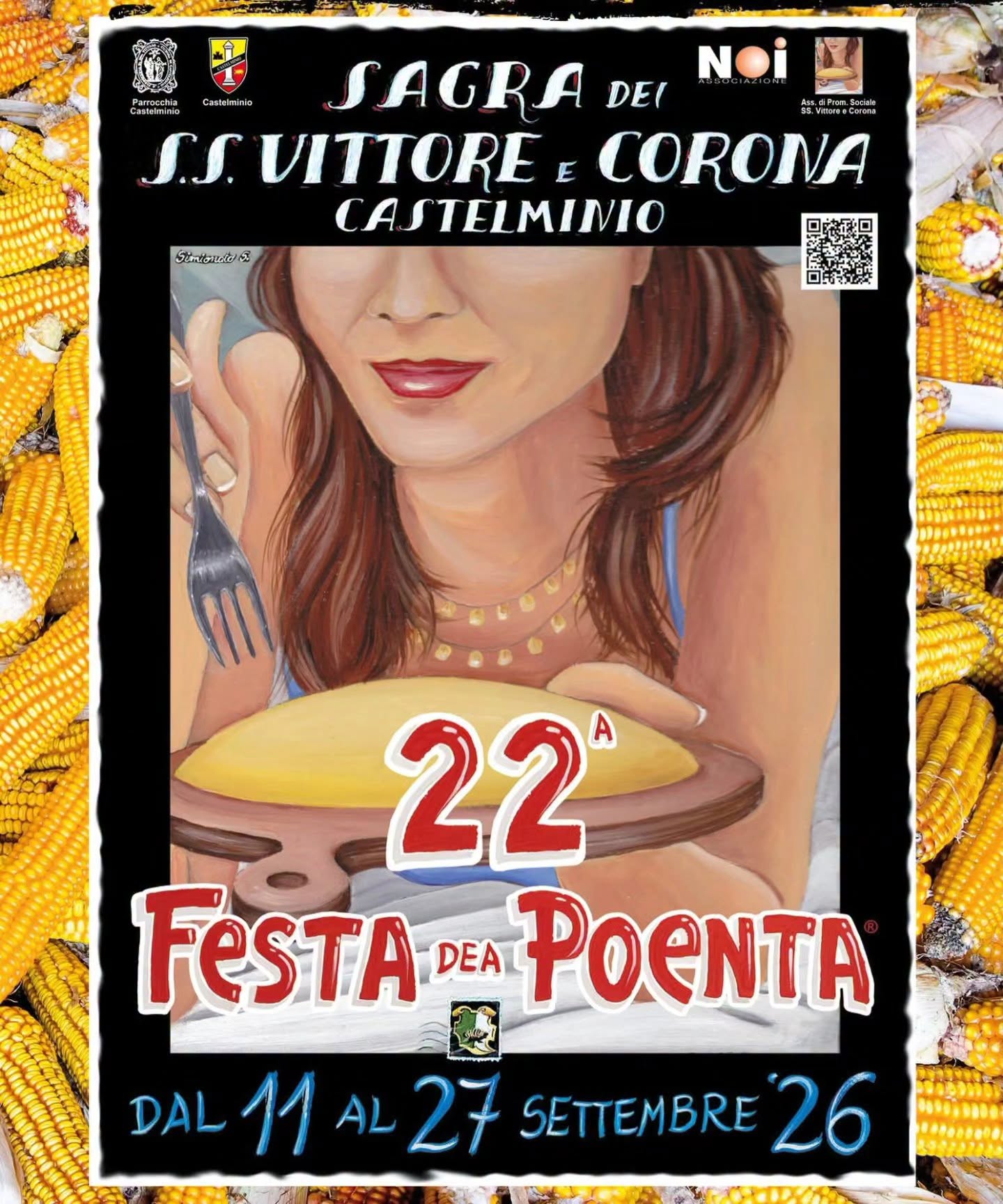 Locandina di SAGRA DEI SS. VITTORE E CORONA - FESTA DEA POENTA
