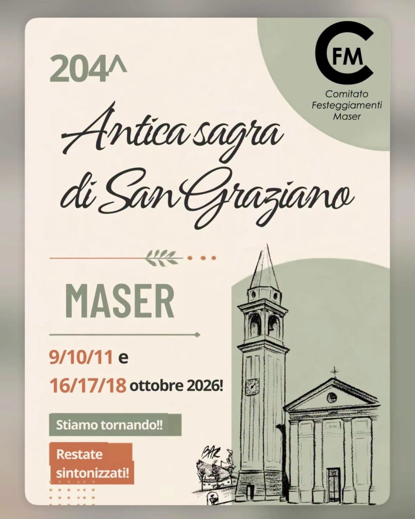 Plakat von 204ª Antica sagra di San Graziano