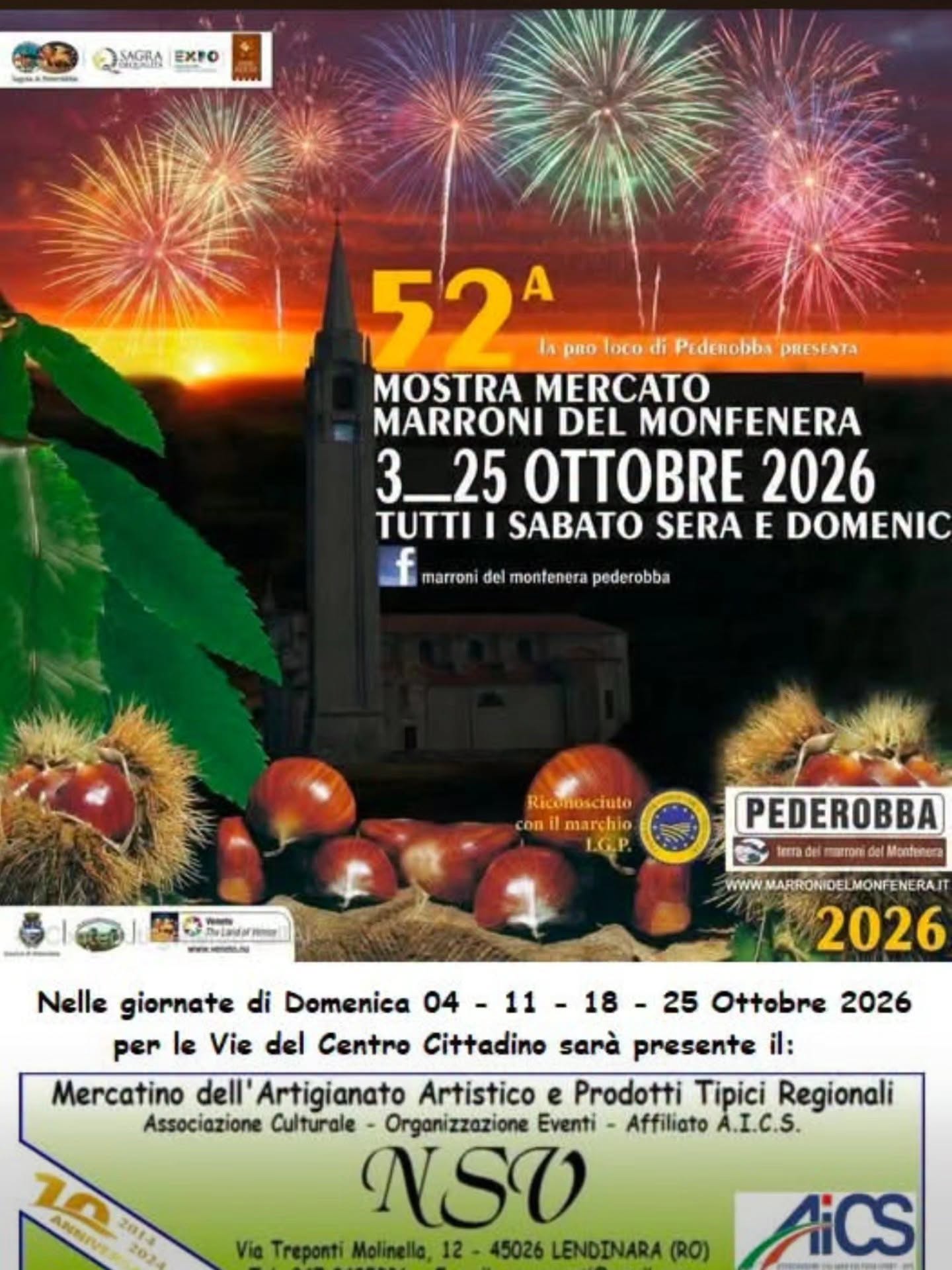 Plakat von Sagra di Pederobba - Mostra Mercato Marroni del Monfenera