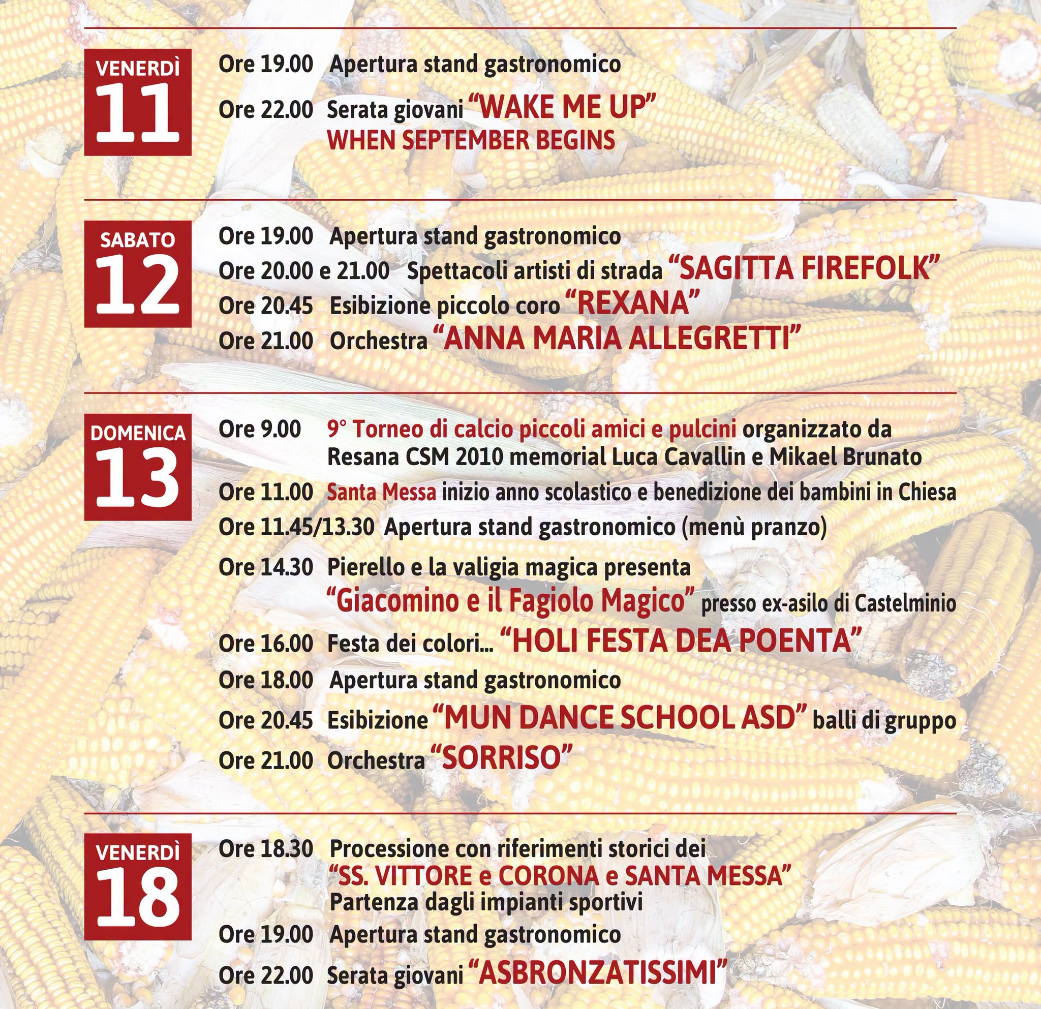 Locandina di Festa Patronale di Resana