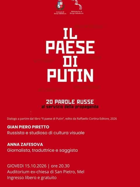 Locandina di Il paese di Putin. 20 parole russe al servizio della propaganda