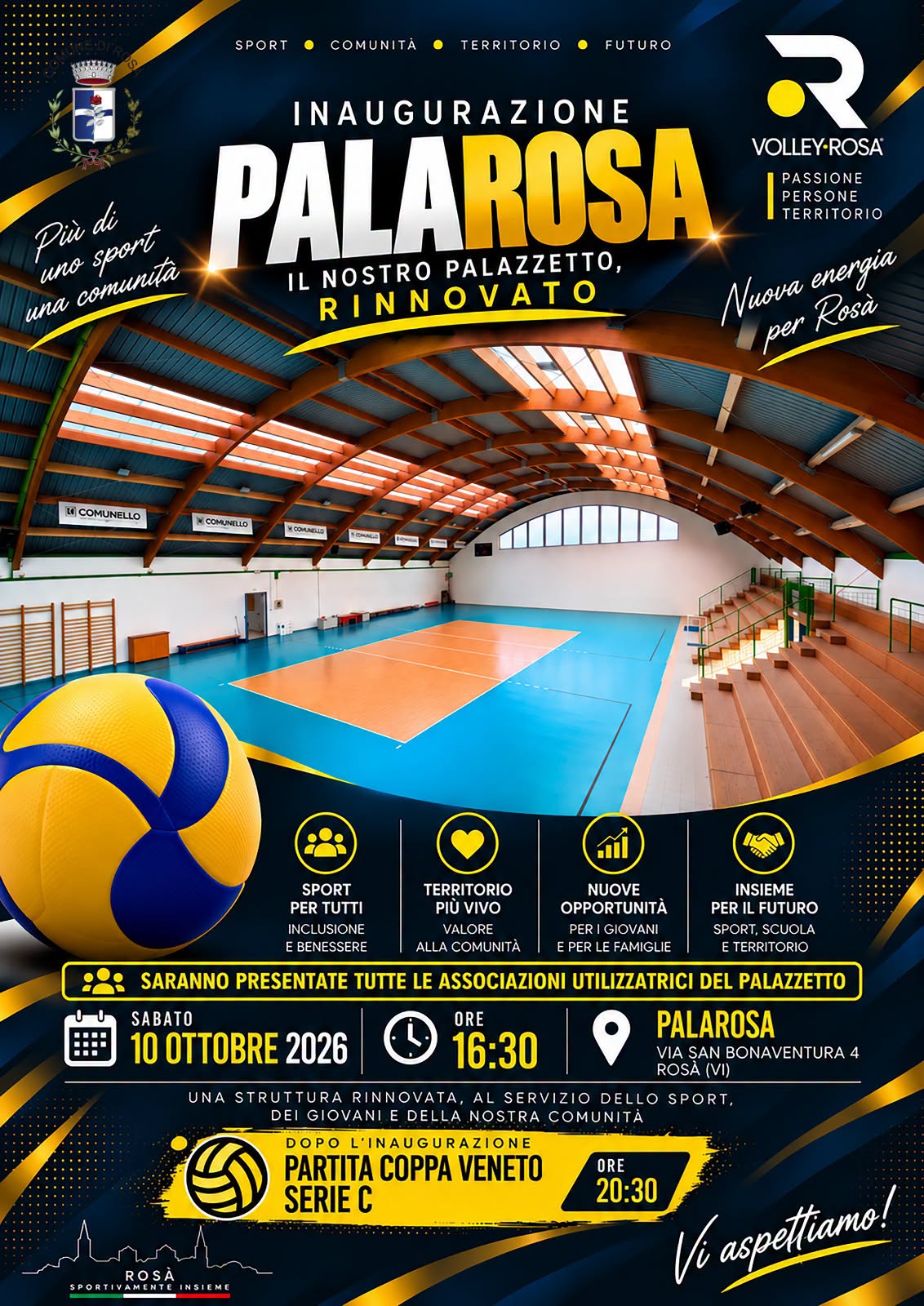 Locandina di Inaugurazione Palarosa