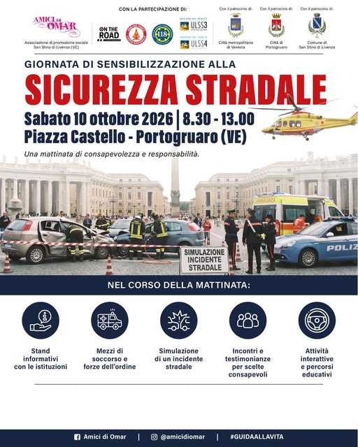 Locandina di Giornata di sensibilizzazione alla sicurezza stradale