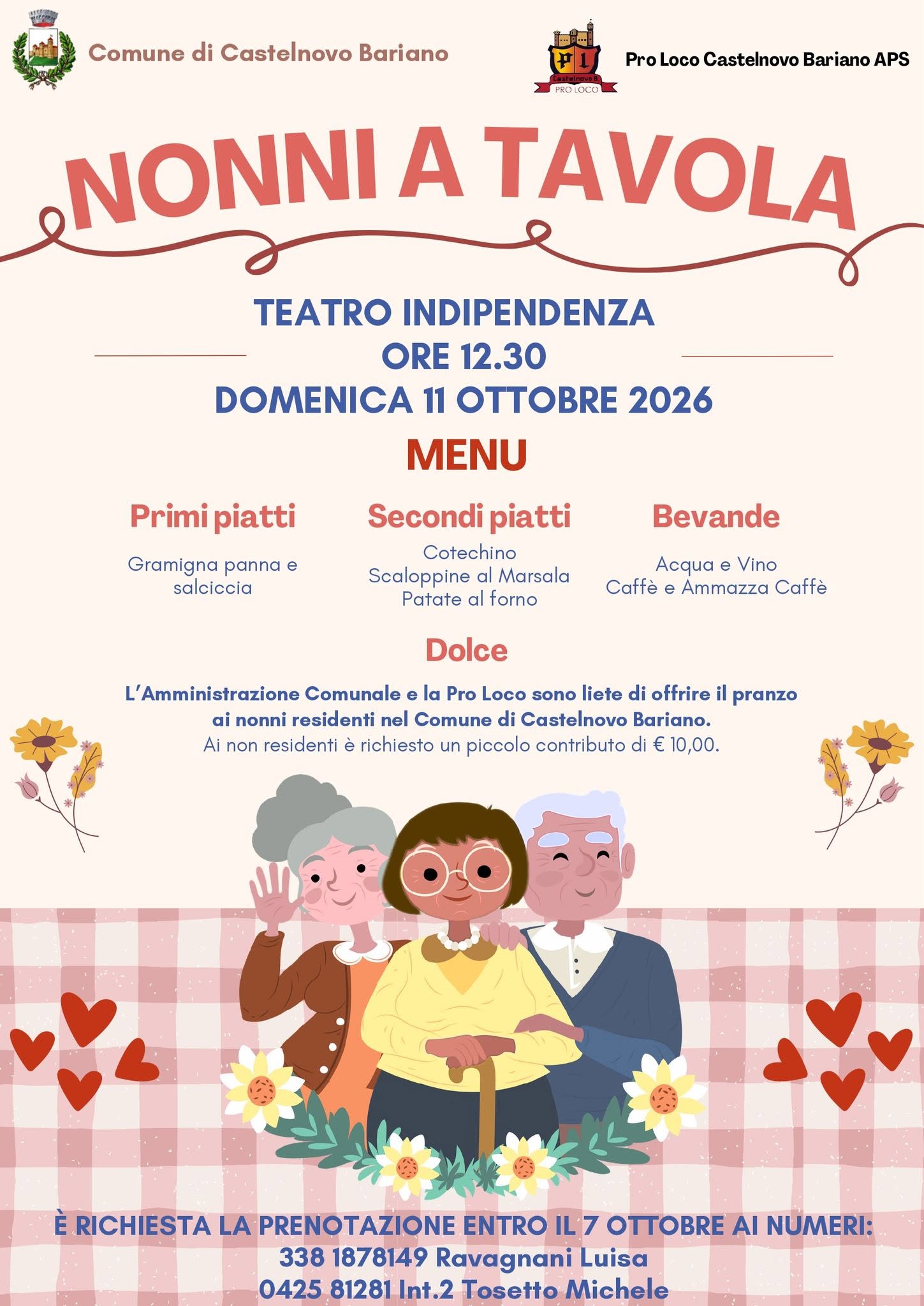Plakat von Nonni a tavola