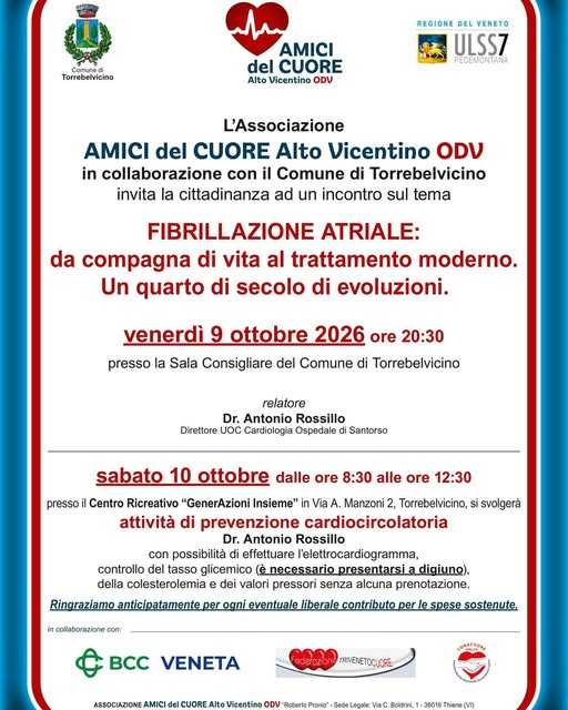 Plakat von Fibrillazione Atriale: da compagna di vita al trattamento moderno. Un quarto di secolo di evoluzioni.