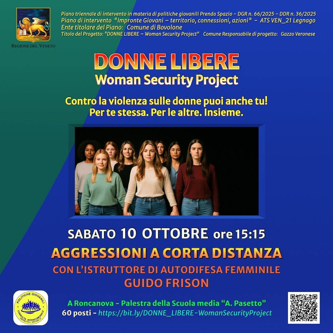 Plakat von DONNE LIBERE – Woman Security Project
