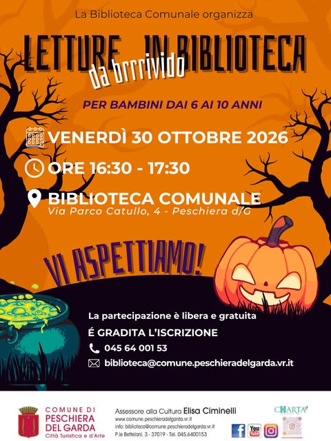 Locandina di LETTURE IN BIBLIOTECA da brrrividò