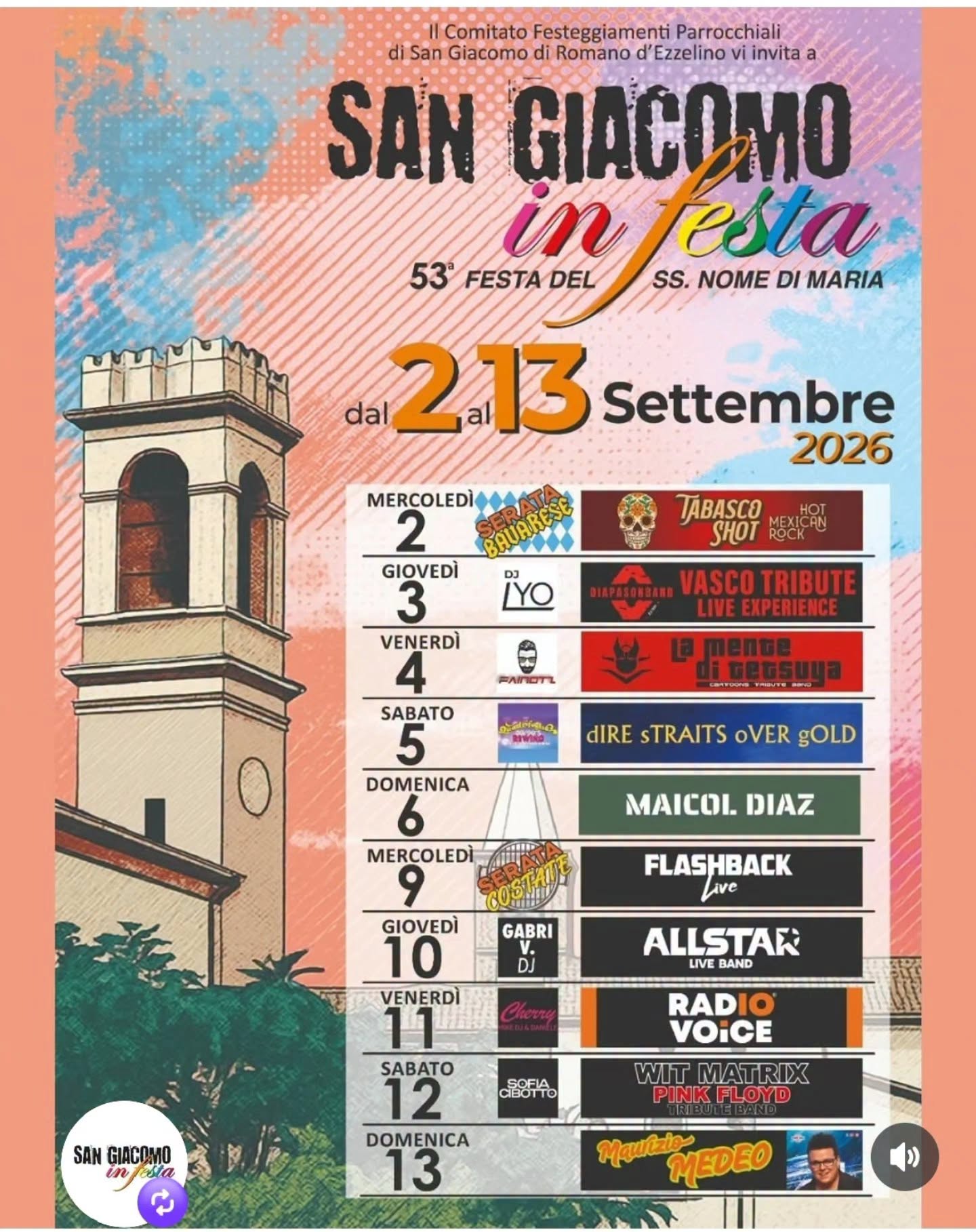 Affiche de San Giacomo in festa - 53ª Festa del SS. Nome di Maria
